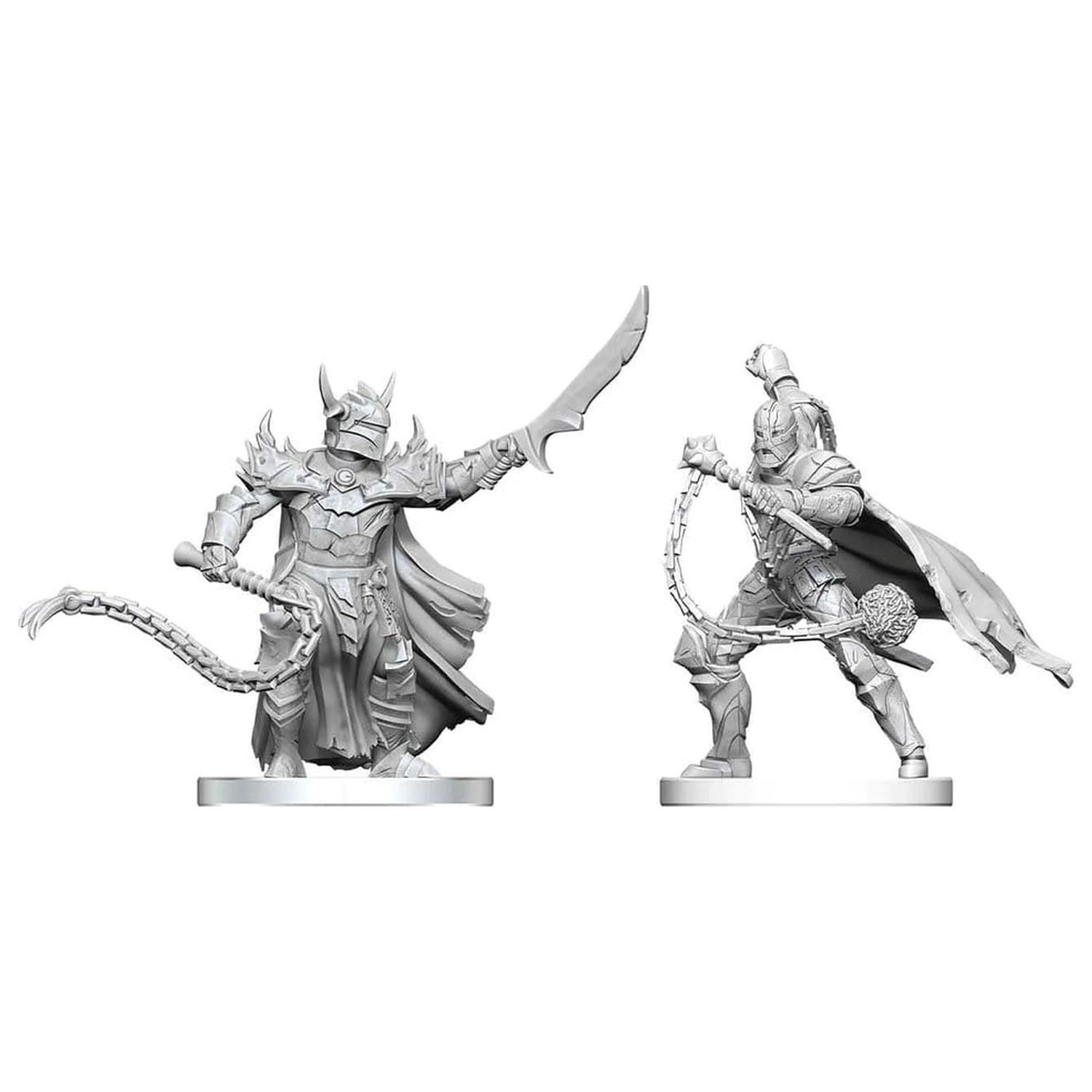 Pathfinder Battles Deep Cuts Unpainted Miniature Scourge & Chain Hellknights 14 cm product photo
