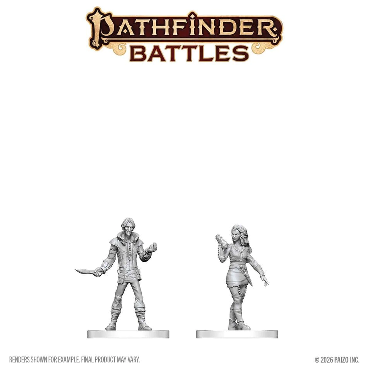 Pathfinder Battles Deep Cuts Unpainted Miniature Thief & Pickpocket 14 cm product photo