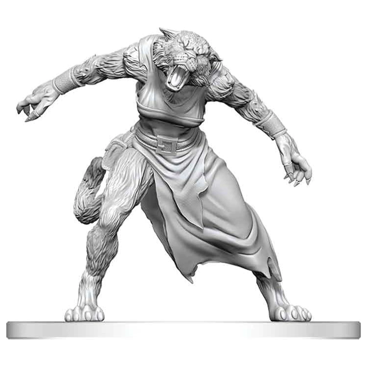 Pathfinder Battles Deep Cuts Unpainted Miniature Weretiger 13 cm product photo