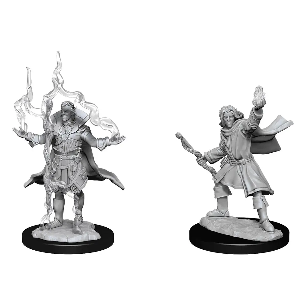 Pathfinder Battles Deep Cuts Unpainted Miniatures Elf Sorcerer Male Case (6) product photo