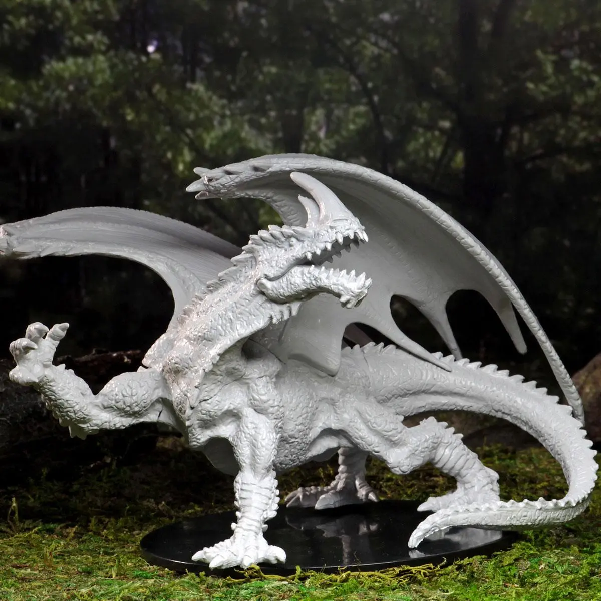 Pathfinder Battles Deep Cuts Unpainted Miniatures Gargantuan Green Dragon product photo