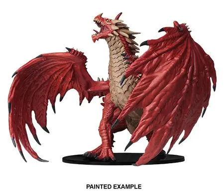 Pathfinder Battles Deep Cuts Unpainted Miniatures Gargantuan Red Dragon product photo