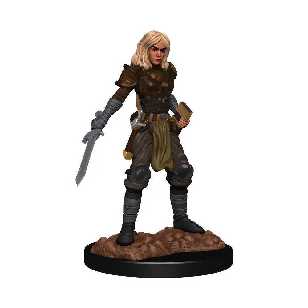Pathfinder Battles Deep Cuts Unpainted Miniatures Human Fighter Female Case (2) product photo