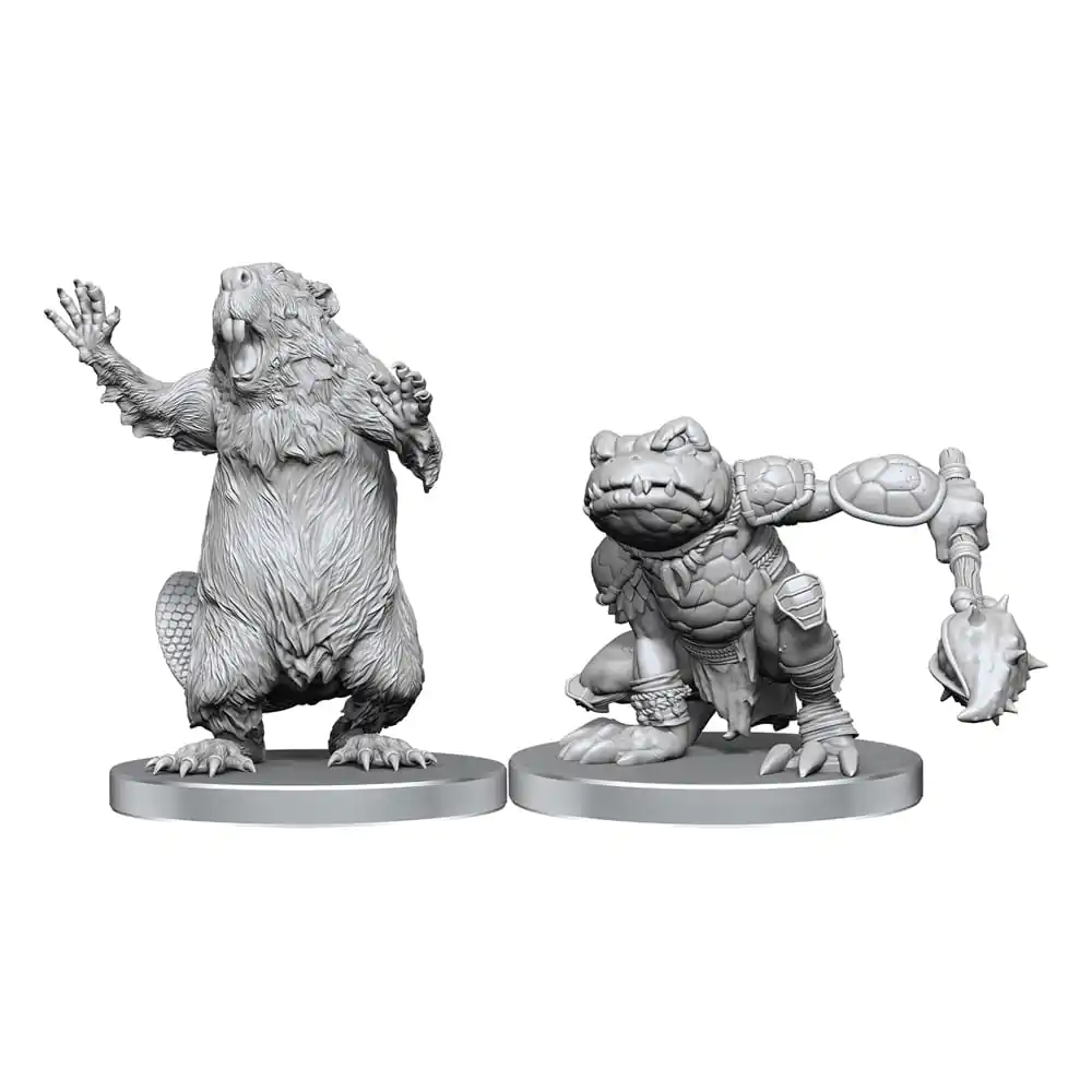 Pathfinder Deep Cuts Unpainted Miniatures Boggard Scout &amp; Castoroides product photo
