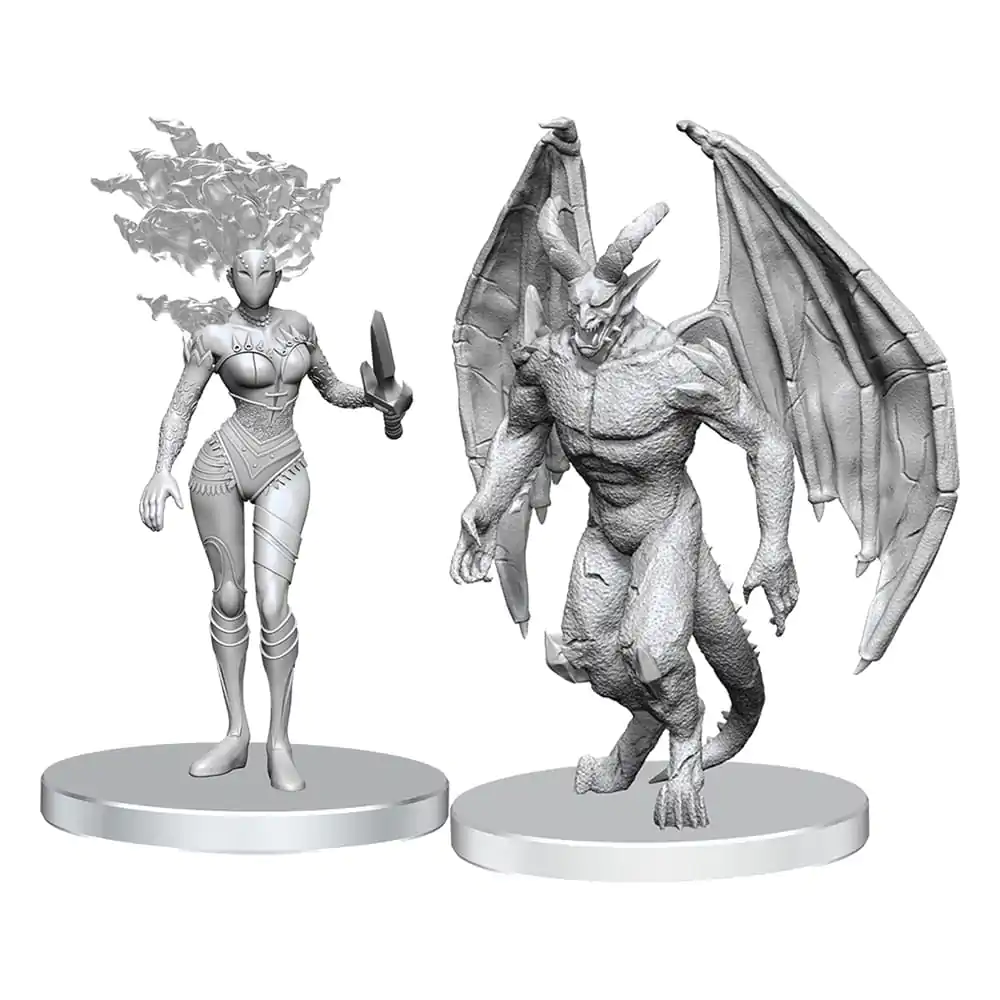 Pathfinder Deep Cuts Unpainted Miniatures Gargoyle &amp; Shae product photo