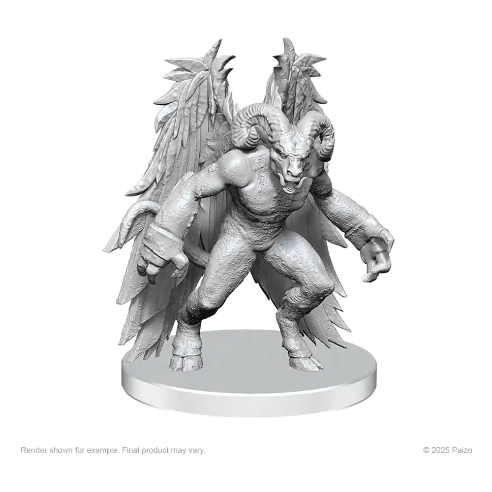 Pathfinder Deep Cuts Unpainted Miniatures Gylou (Handmaiden Devil) &amp; Ferrugon (Rust Devil) product photo