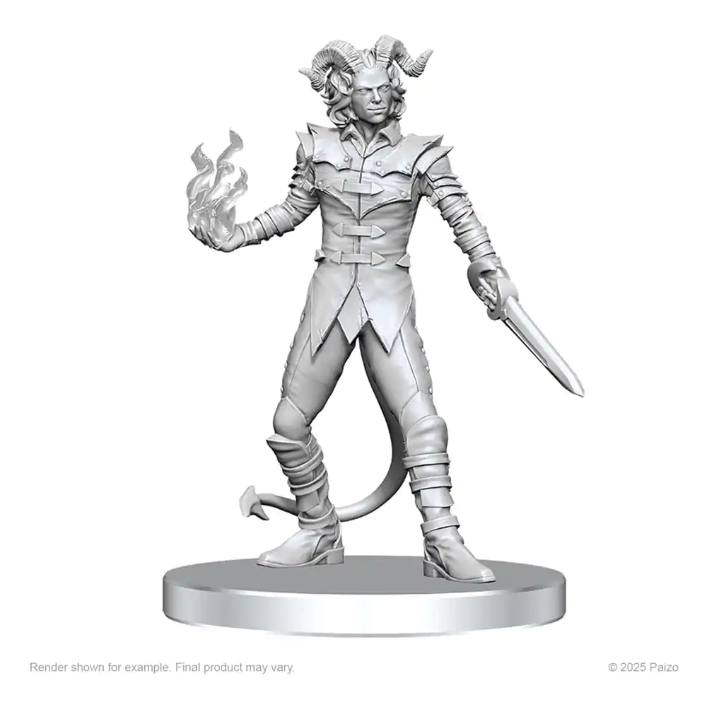 Pathfinder Deep Cuts Unpainted Miniatures Vordine (Infantry Devil) &amp; Pitborn Rogue product photo