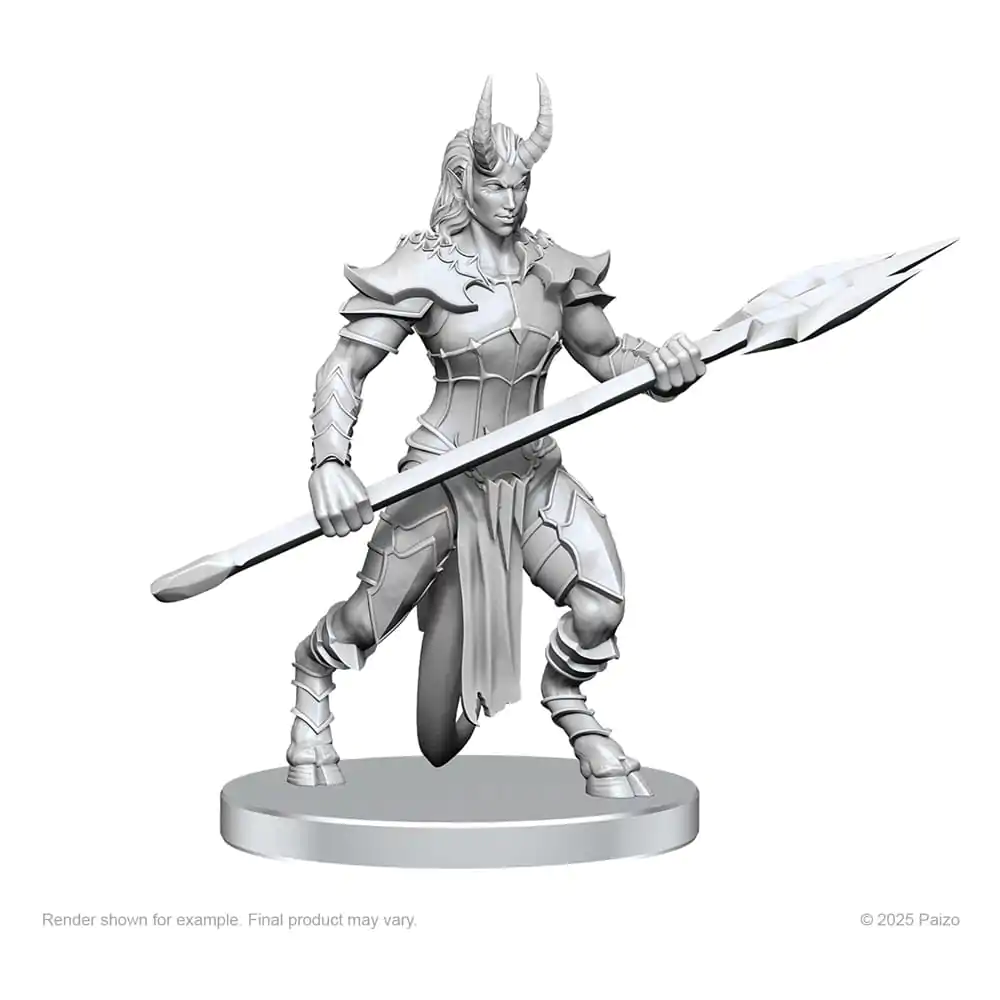 Pathfinder Deep Cuts Unpainted Miniatures Vordine (Infantry Devil) &amp; Pitborn Rogue product photo