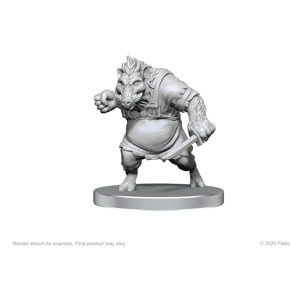 Pathfinder Deep Cuts Unpainted Miniatures Werewolf &amp; Wereboar product photo
