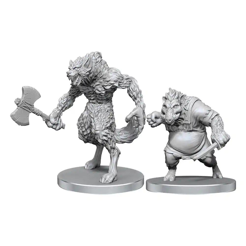 Pathfinder Deep Cuts Unpainted Miniatures Werewolf &amp; Wereboar product photo