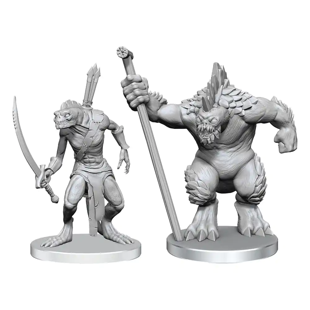 Pathfinder Deep Cuts Unpainted Miniatures Xulgath Skirmisher &amp; Stoneliege product photo