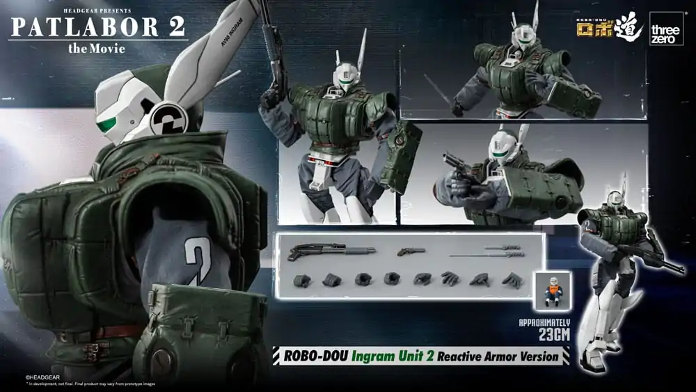 Patlabor 2: The Movie Robo-Dou Action Figure Ingram Unit 2 Reactive Armor Version 23 cm termékfotó