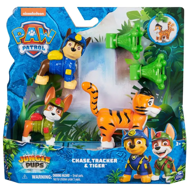 Paw Patrol Chase and Tracker Jungle Pups pack figures product photo