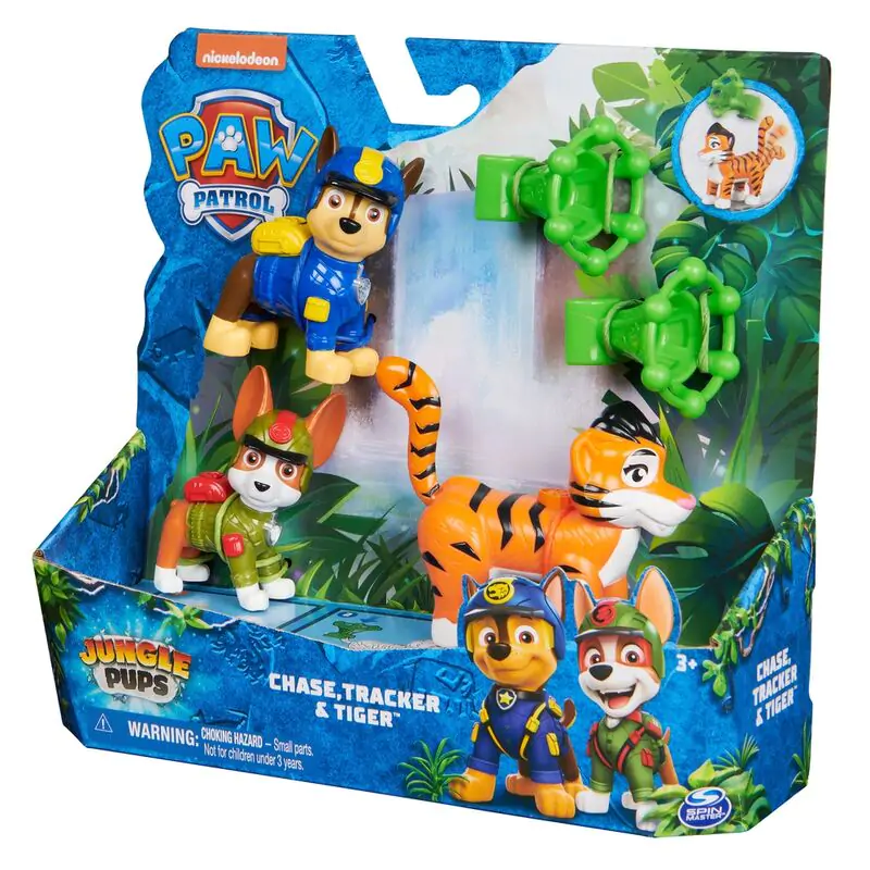 Paw Patrol Chase and Tracker Jungle Pups pack figures product photo