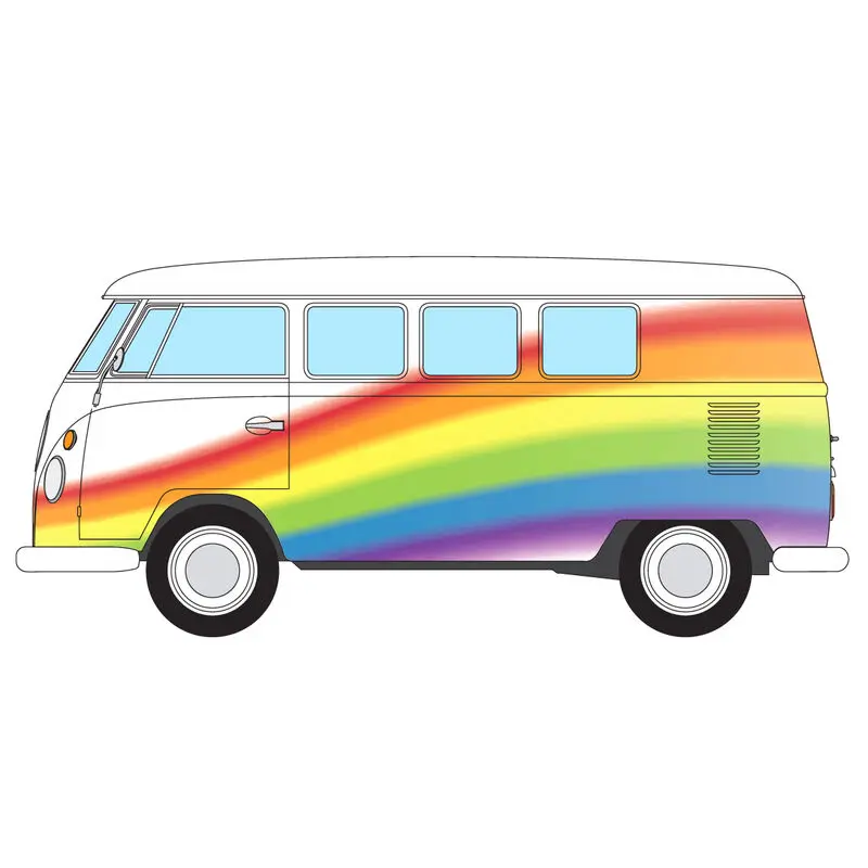 Peace Love and Rainbows Campervan Volkswagen product photo