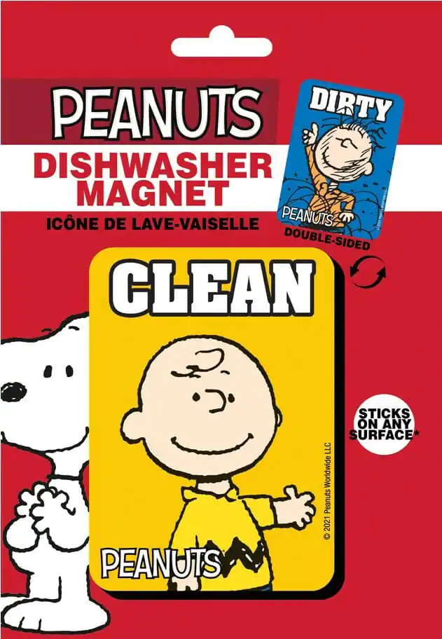 Peanuts Clean Dirty Dishwasher Magnet product photo