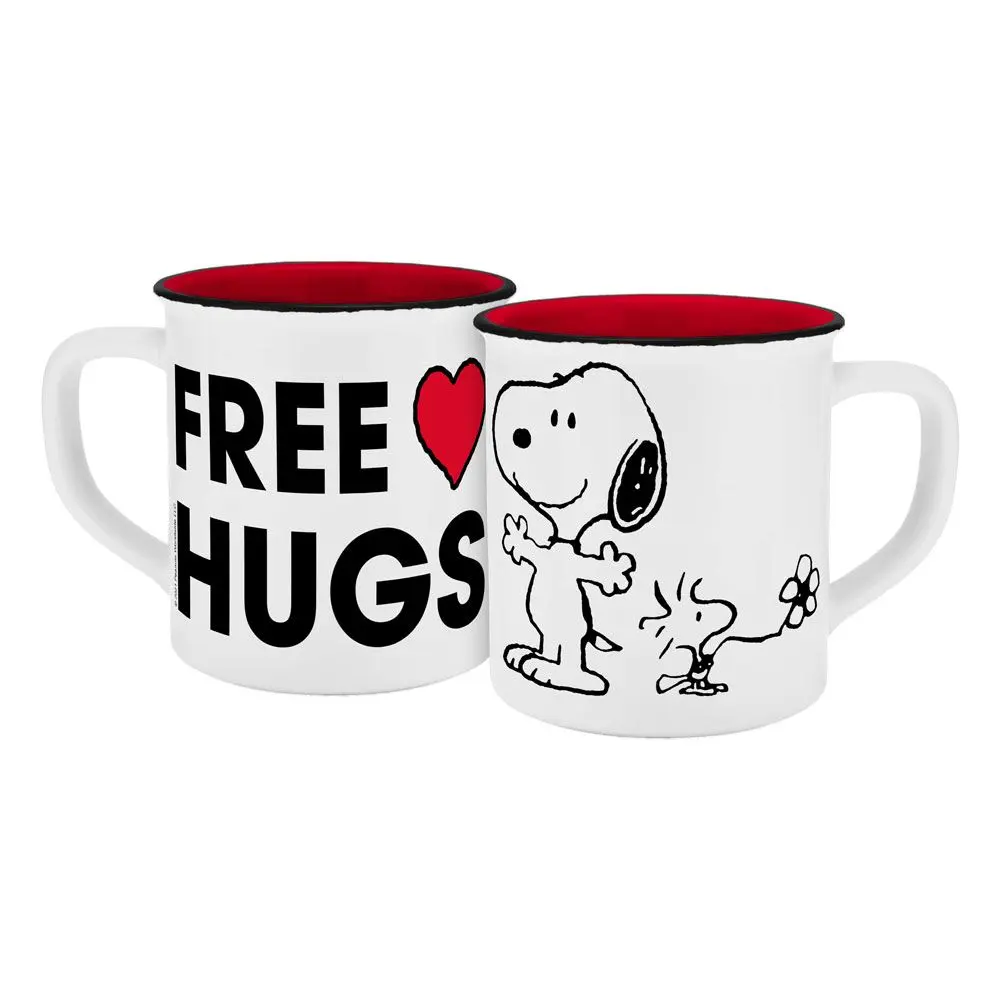 Peanuts enamel look Mug Free Hugs product photo