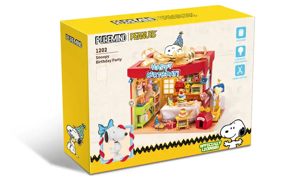 Peanuts Puremind Construction Birthday Party wooden building kit product photo