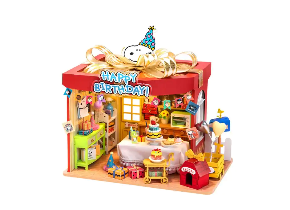 Peanuts Puremind Construction Birthday Party wooden building kit product photo