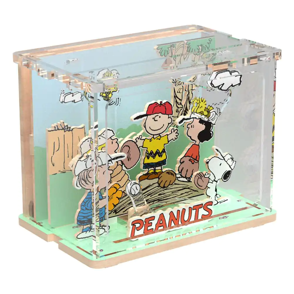 Peanuts Puremind DIY Construction Mini Scene Baseball Time product photo