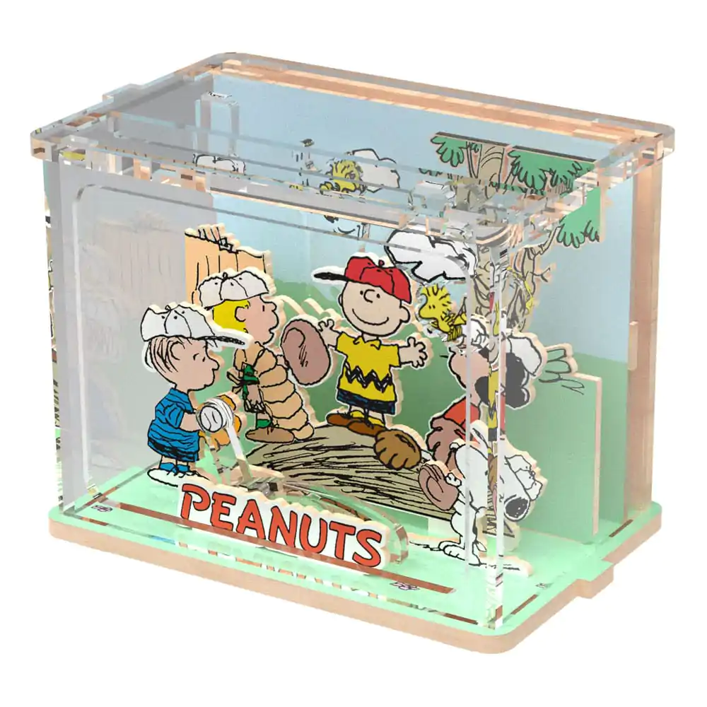 Peanuts Puremind DIY Construction Mini Scene Baseball Time product photo
