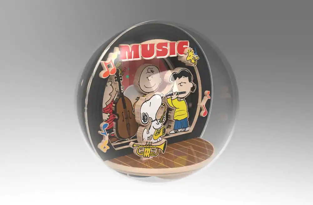 Peanuts Puremind Model Kit Globe Wooden Theater Globe Night of Music product photo