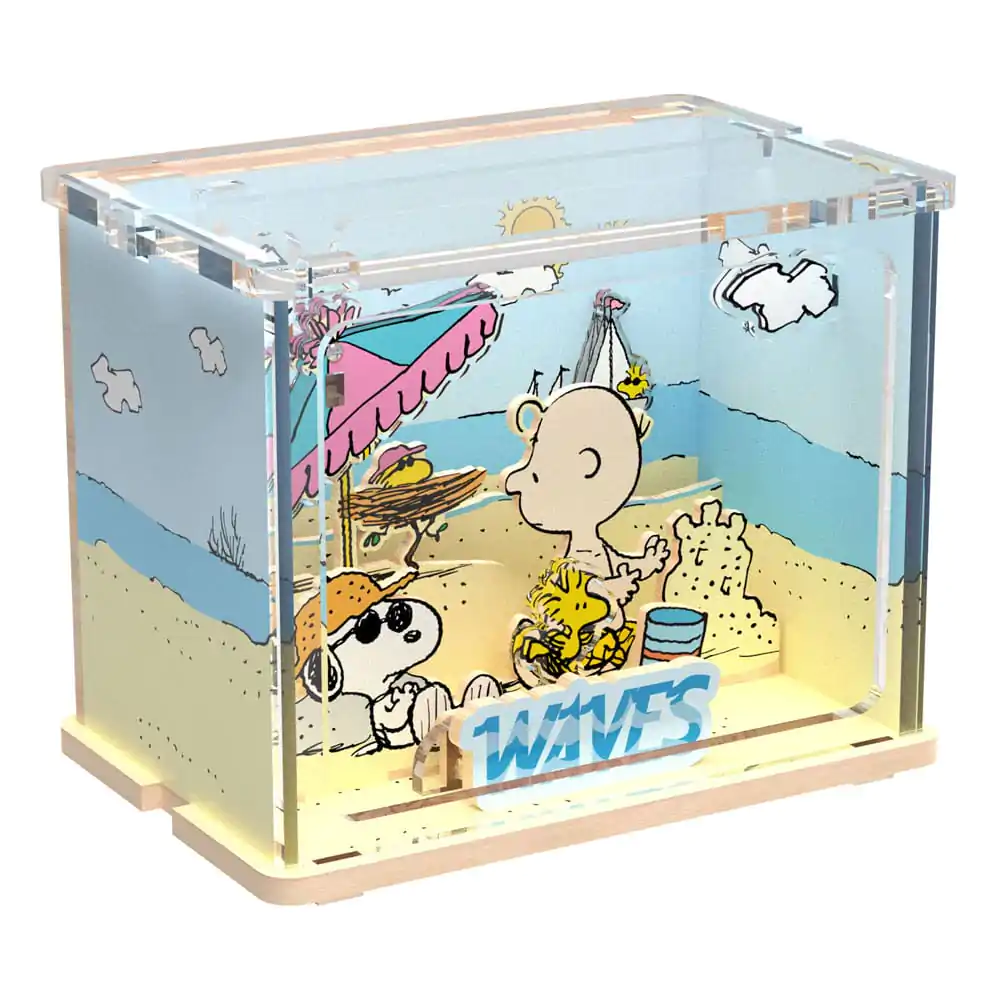 Peanuts Puremind DIY Construction Mini Scene Chilling at the Beach product photo