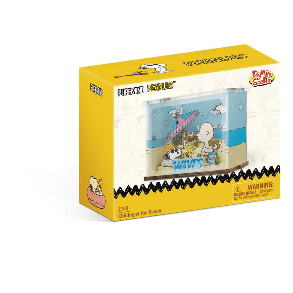 Peanuts Puremind DIY Construction Mini Scene Chilling at the Beach product photo