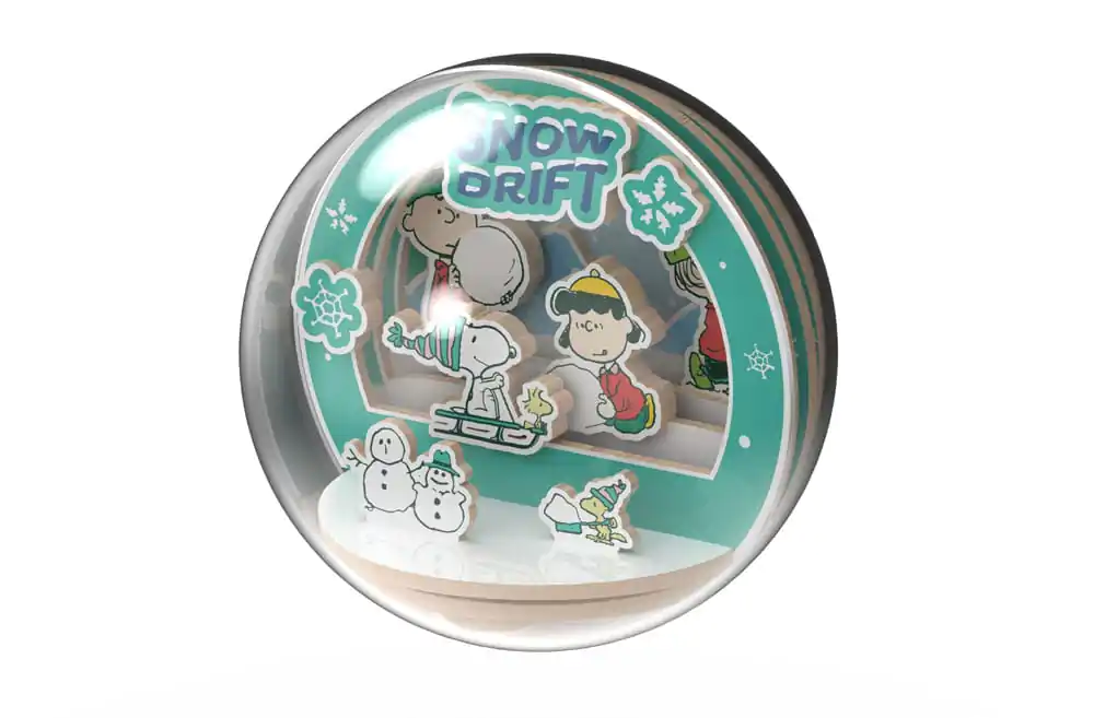 Peanuts Puremind Model Kit Wooden Theater Globe Snow Drift product photo