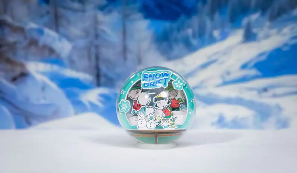 Peanuts Puremind Model Kit Wooden Theater Globe Snow Drift product photo