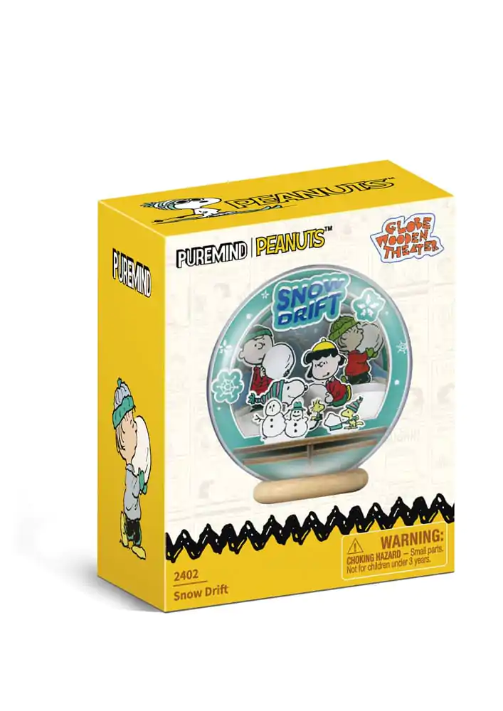 Peanuts Puremind Model Kit Wooden Theater Globe Snow Drift product photo