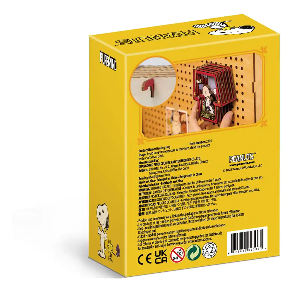 Peanuts Puremind Model Kit Wooden Theater Healing Hug product photo