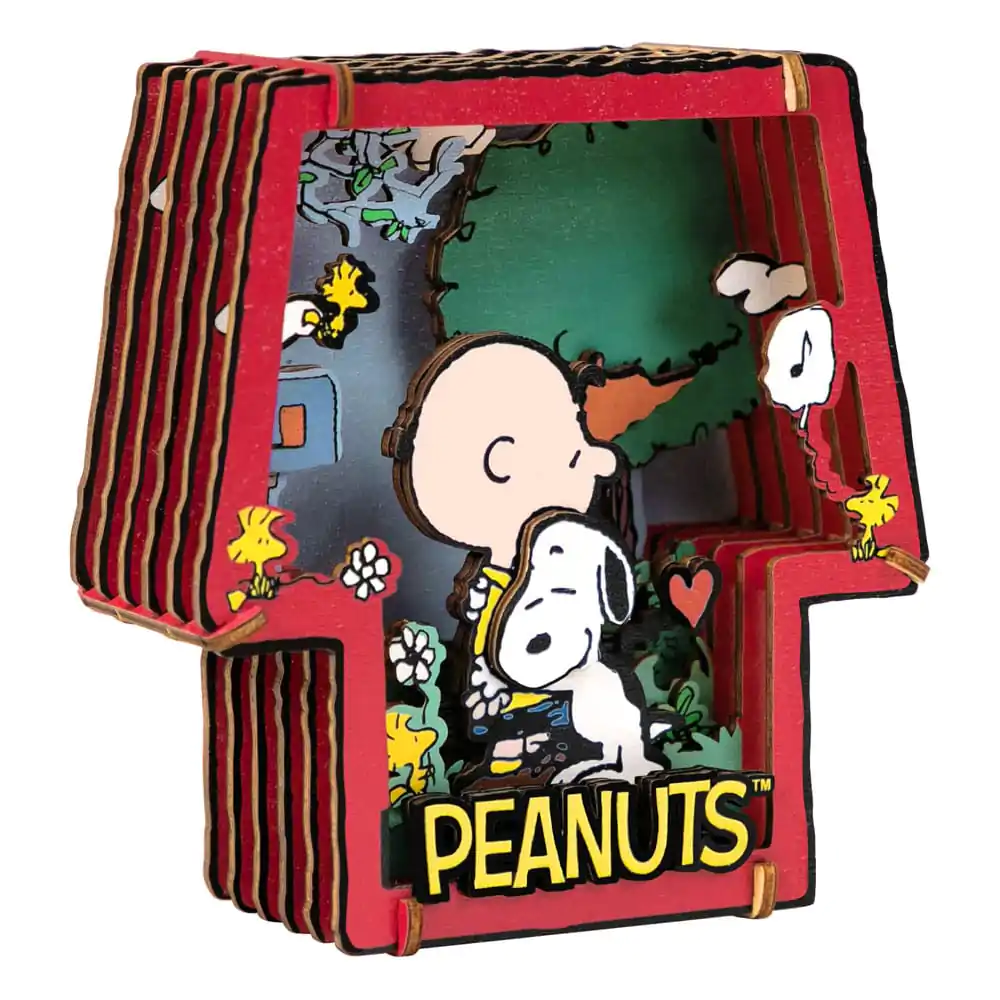 Peanuts Puremind Model Kit Wooden Theater Healing Hug product photo