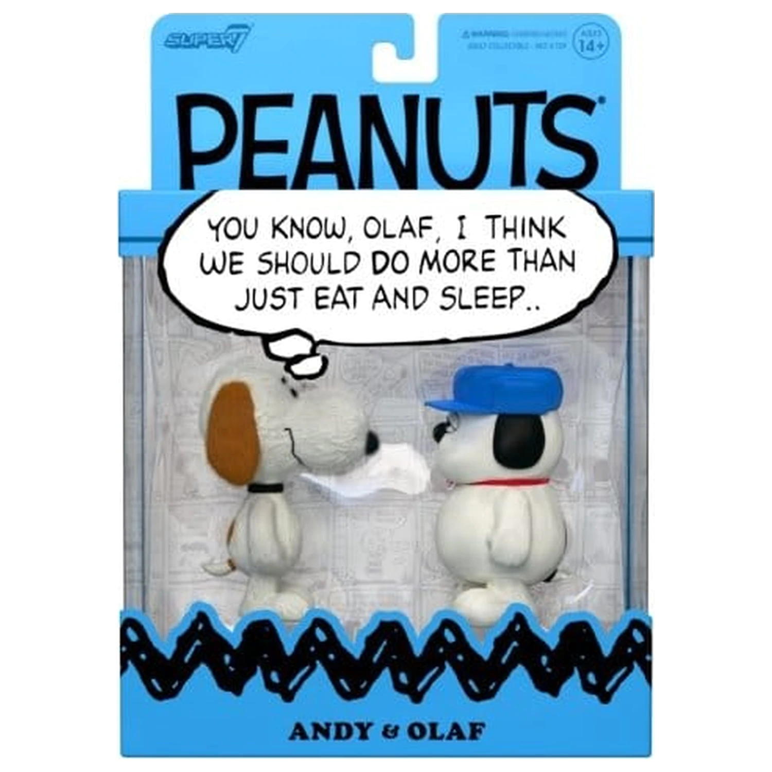 Peanuts ReAction Action Figures 2-Pack Olaf & Andy 10 cm product photo