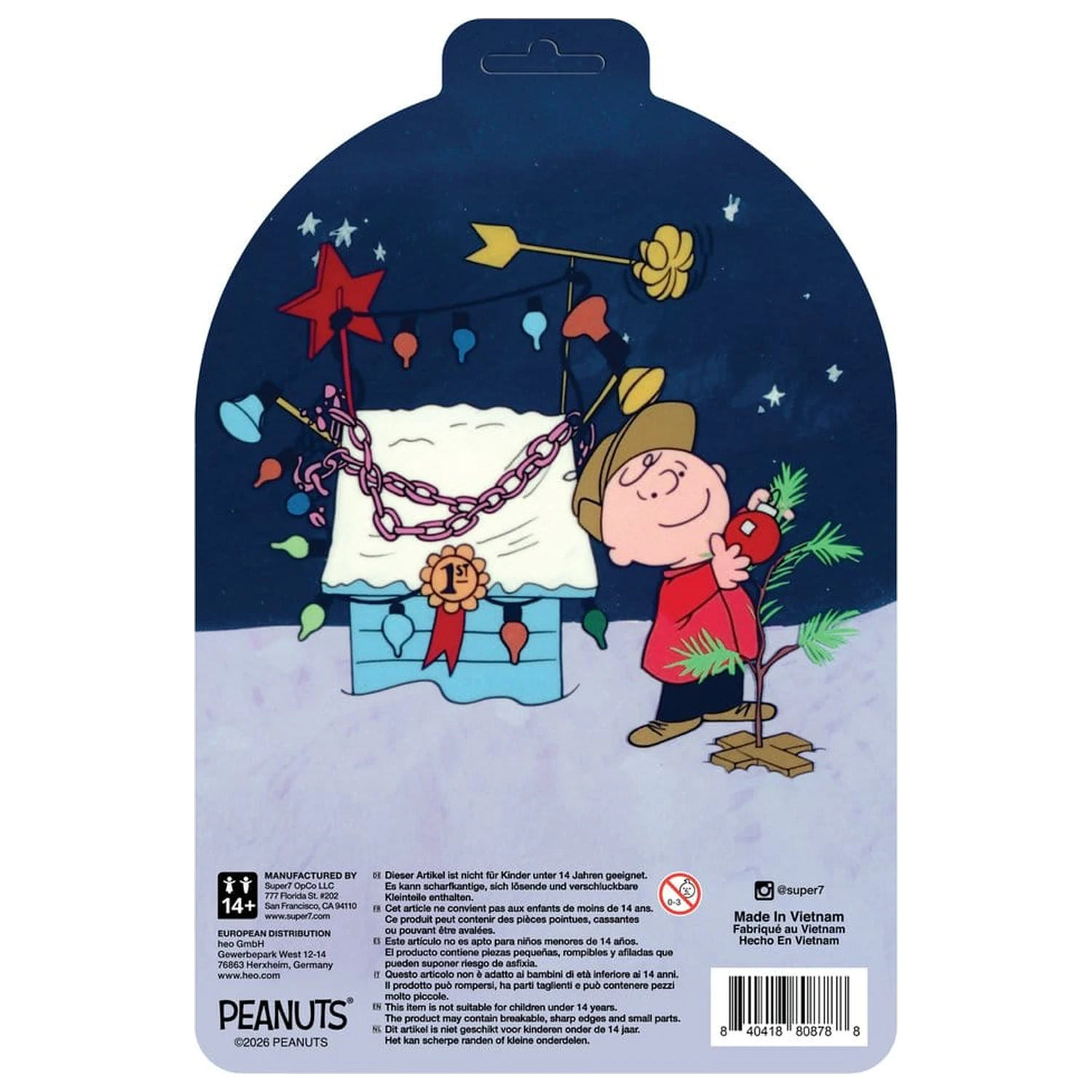 Peanuts ReAction Action Figure Charlie Brown and Sad Tree (Snow Globe Card Back) product photo