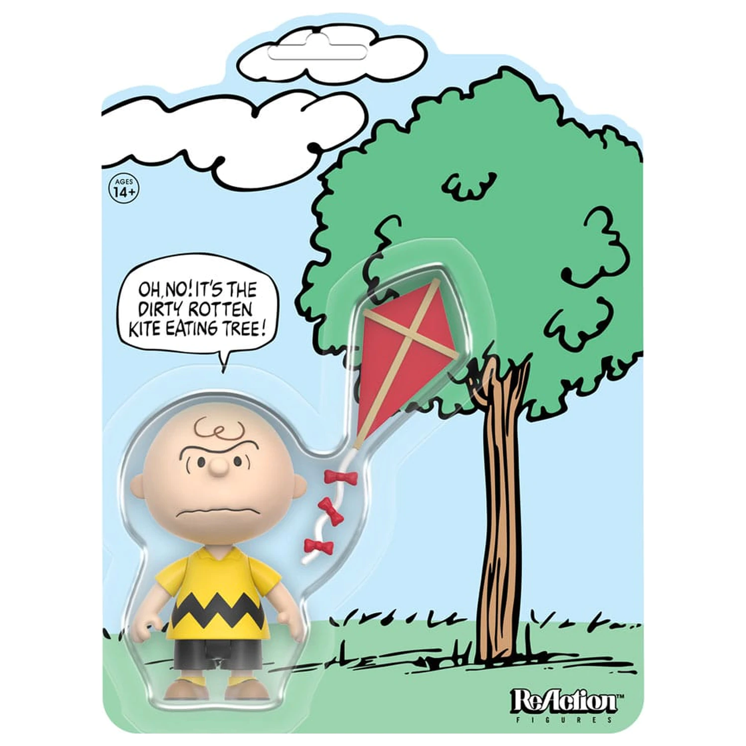 Peanuts ReAction Action Figure Charlie Brown and the Kite-Eating Tree (Comic Panel) 9 cm   product photo