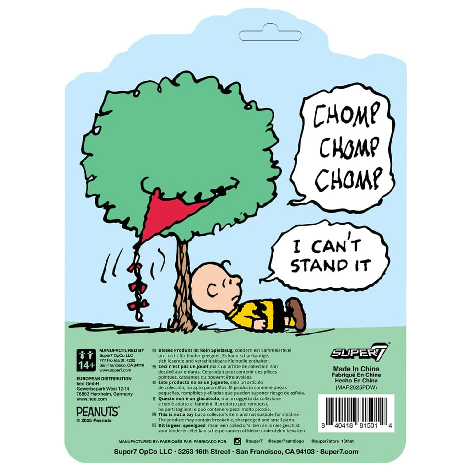 Peanuts ReAction Action Figure Charlie Brown and the Kite-Eating Tree (Comic Panel) 9 cm   product photo