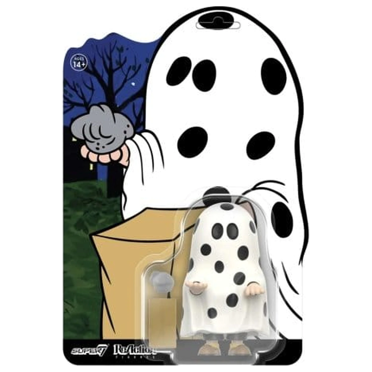 Peanuts ReAction Action Figure Charlie Brown Ghost Sheet product photo
