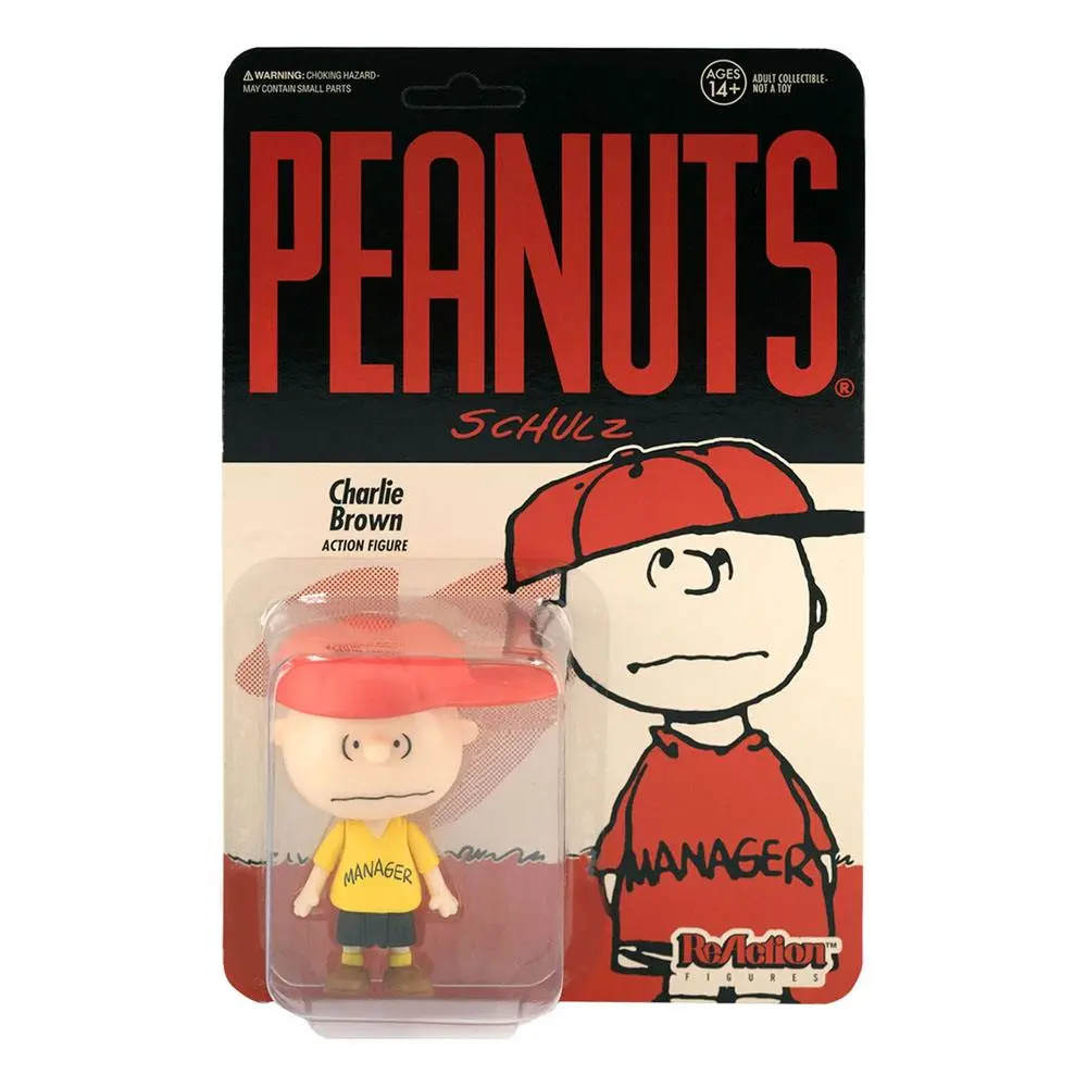 Peanuts ReAction Action Figure Wave 2 Charlie Brown Manager 10 cm product photo