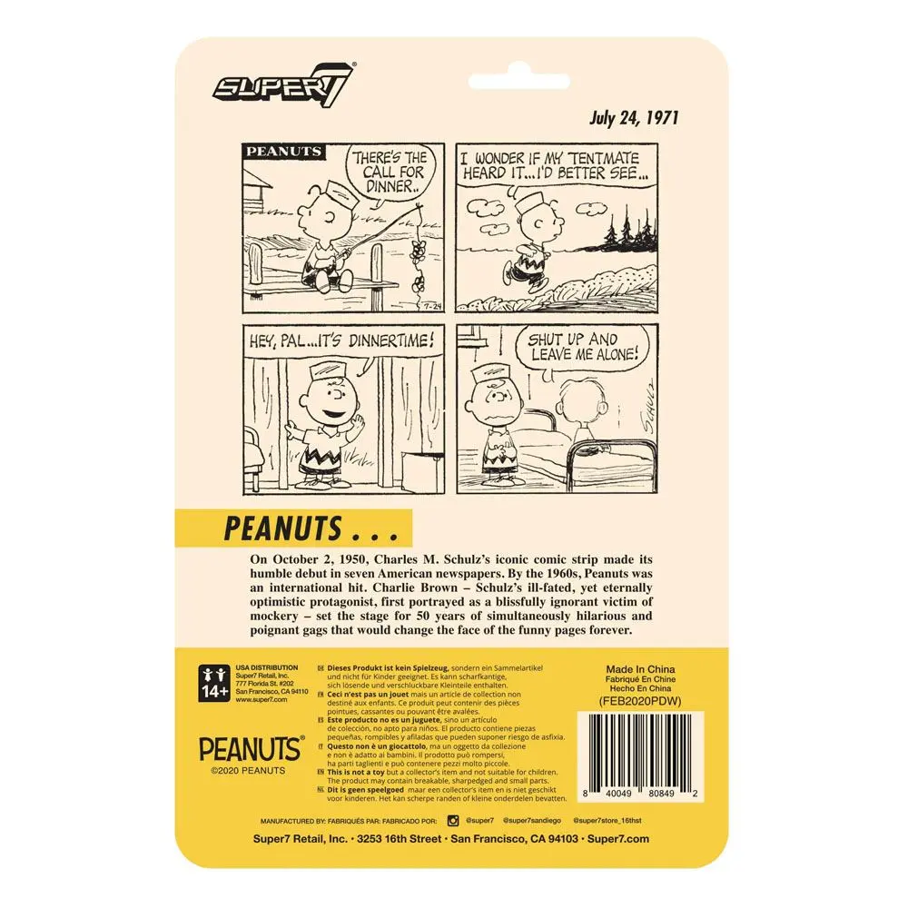 Peanuts ReAction Action Figure Wave 3 Camp Charlie Brown 10 cm product photo