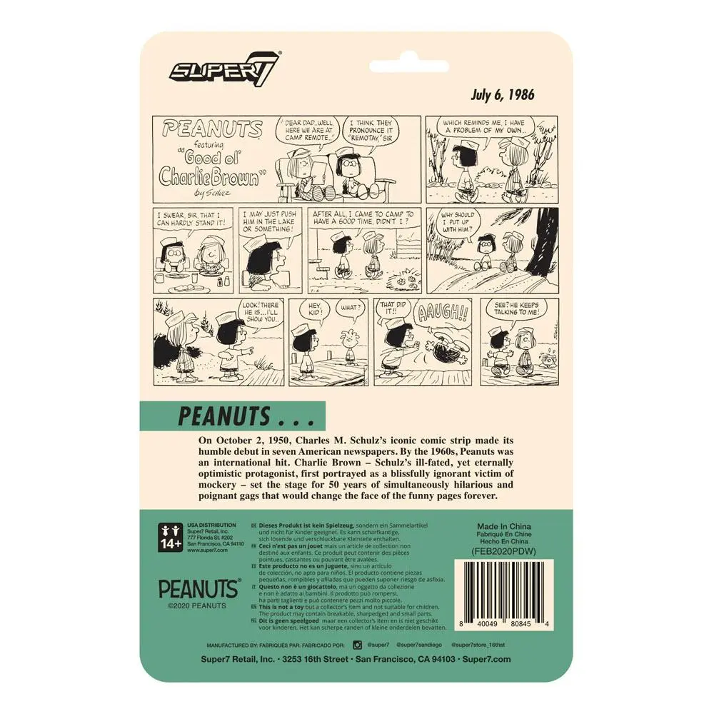 Peanuts ReAction Action Figure Wave 3 Camp Peppermint Patty 10 cm product photo