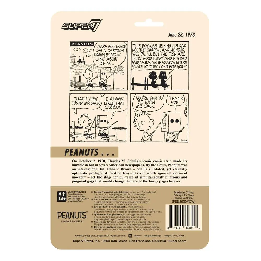 Peanuts ReAction Action Figure Wave 3 Mr. Sack 10 cm product photo