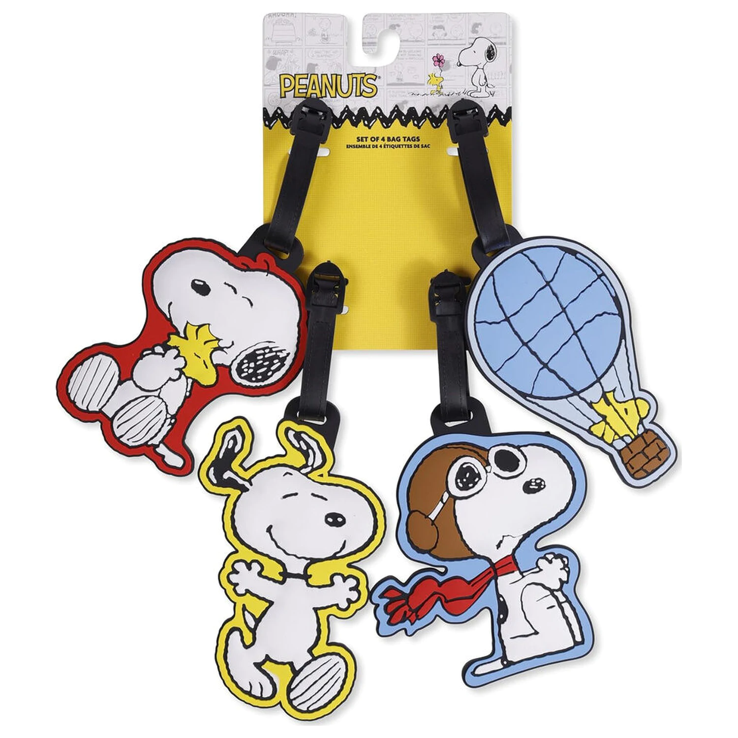 Peanuts Snoopy set of 4 luggage labels product photo