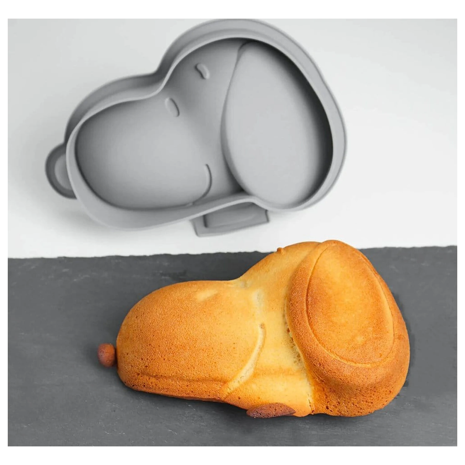 Peanuts Silicone Baking Tray Snoopy grey product photo