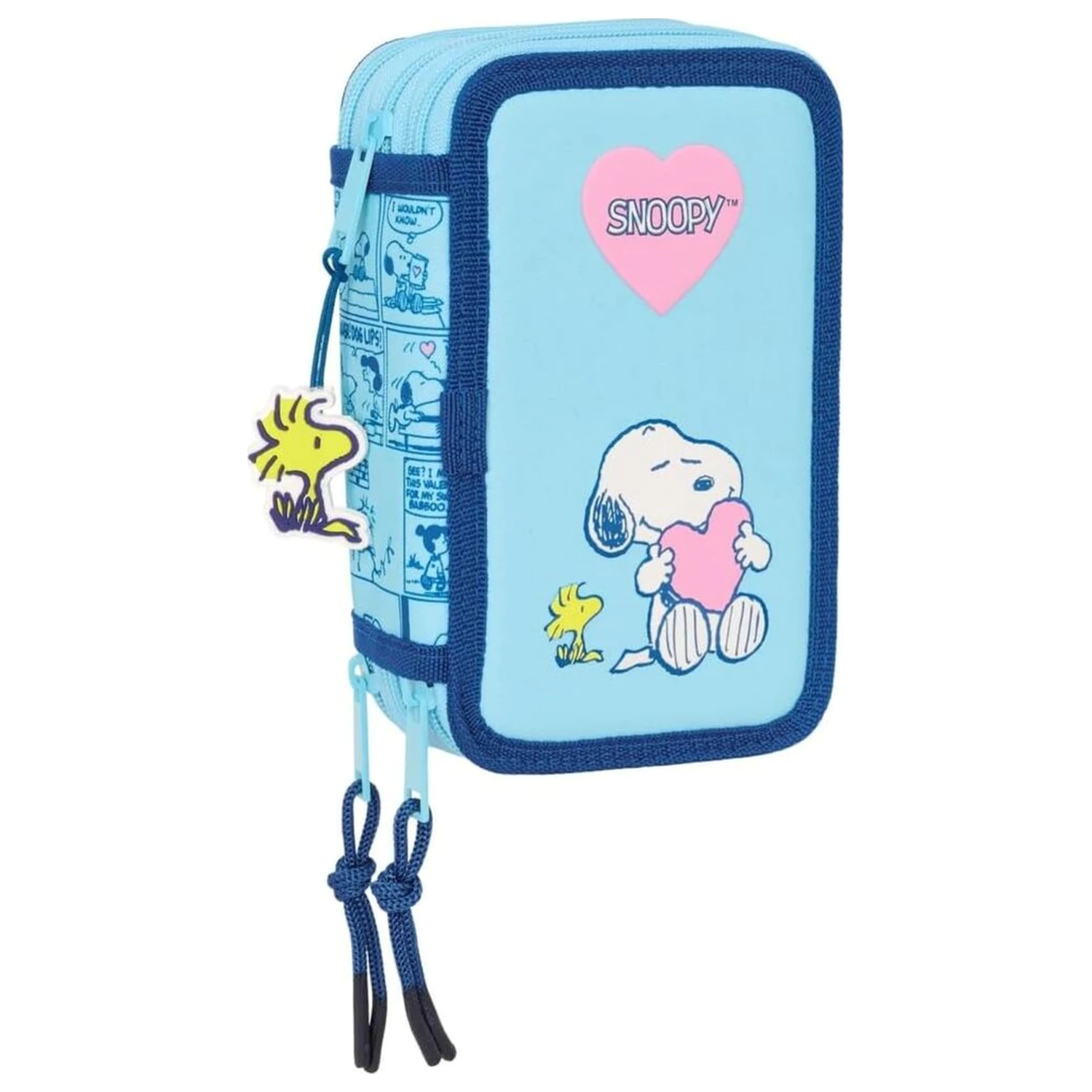 Peanuts Snoopy triple pencil case 37pcs product photo