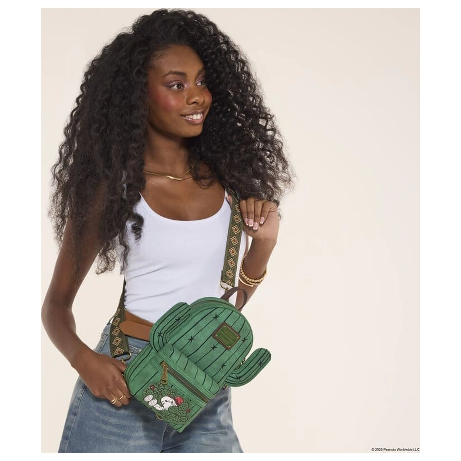 Peanuts by Loungefly Crossbody Bag Spike Desert Cactus product photo