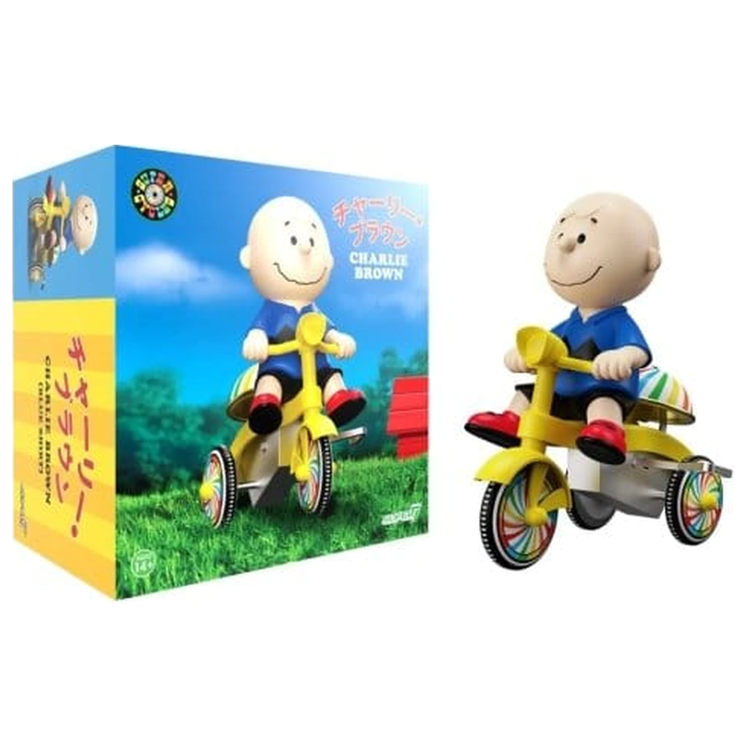 Peanuts Super Cycles Vehicle Charlie Brown (Blue w/ Yellow Trike) product photo