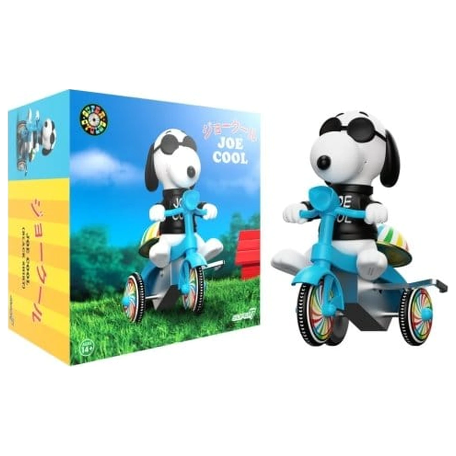 Peanuts Super Cycles Vehicle Joe Cool (Black w/ Blue Trike) product photo