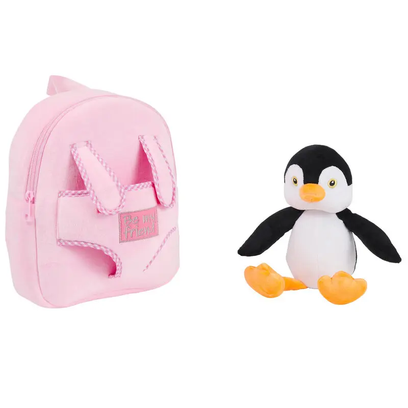 Peggie Penguin reversible backpack with plush toy 27cm termékfotó