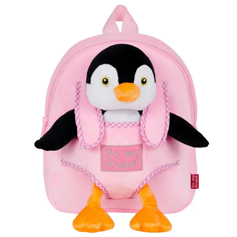 Peggie Penguin reversible backpack with plush toy 27cm termékfotó